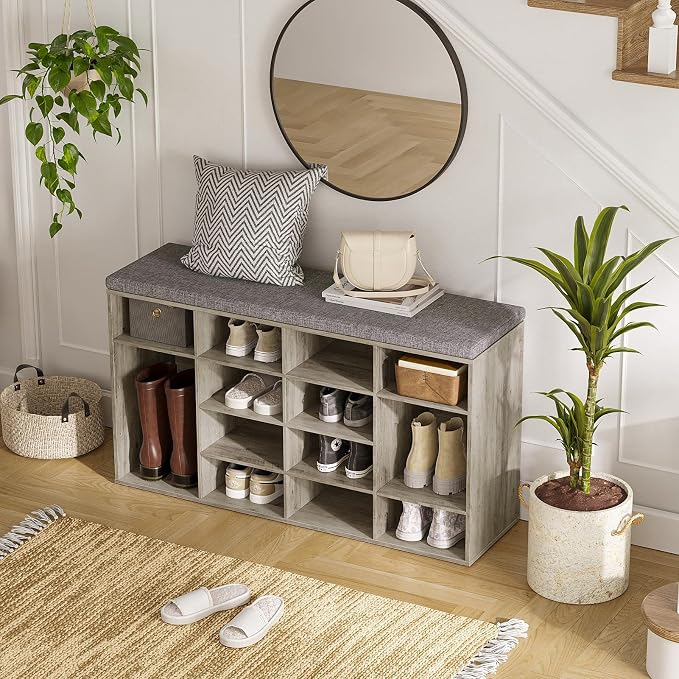 DINZI LVJ Shoe Storage Bench - Image 5