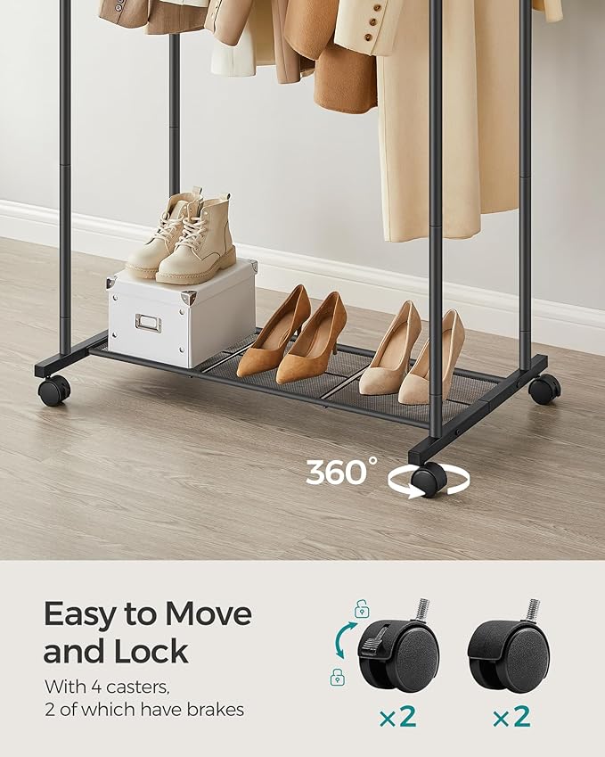 SONGMICS Double Rods Clothes Rack - Image 5