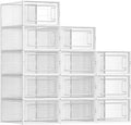 SONGMICS Shoe Boxes, Stackable Clear Plastic Boxes by SONGMICSbySONGMICSHOME