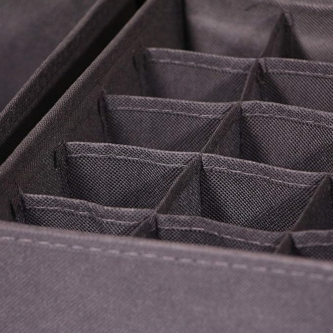 DIOMMELL 6 Pack Foldable Cloth Storage Box Closet Dresser Drawer Organizer - Image 6