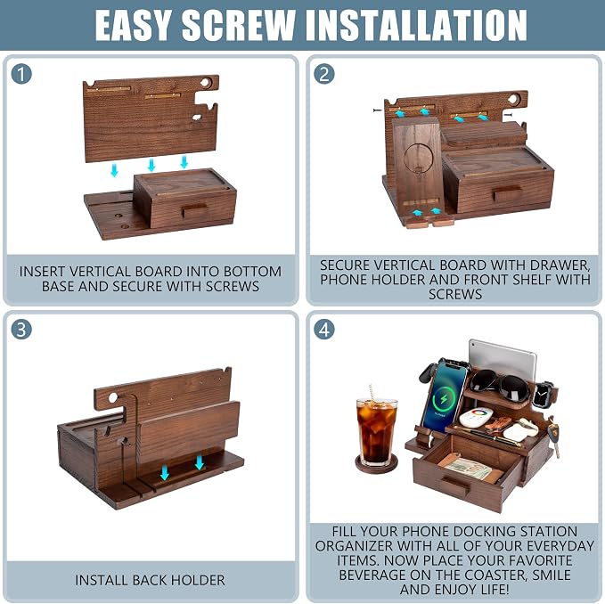 Wood Phone Docking Station - Image 6