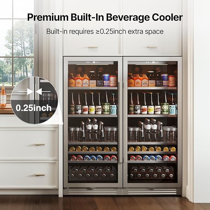 Ca'Lefort Beverage-Refrigerator 48 Inch, Tall Beverage Fridge Cellars Large Bar - Image 6