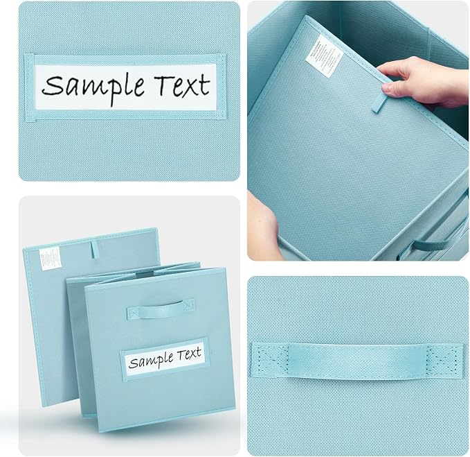 artsdi 13x13 storage cube bins Foldable Fabric storage cubes - Image 3