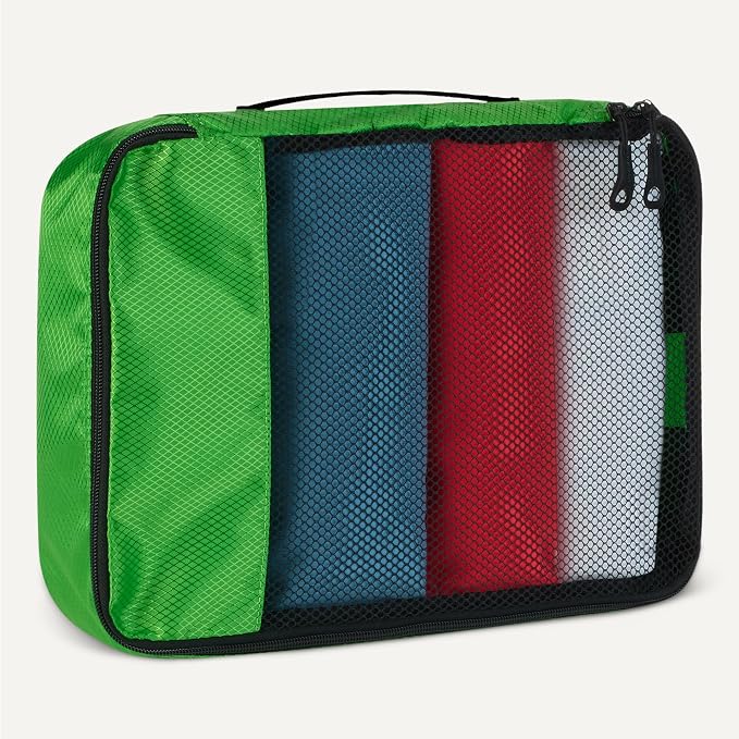 Amazon Essentials 4-Piece Packing Cubes Travel Accessories Set, Luggage - Image 4