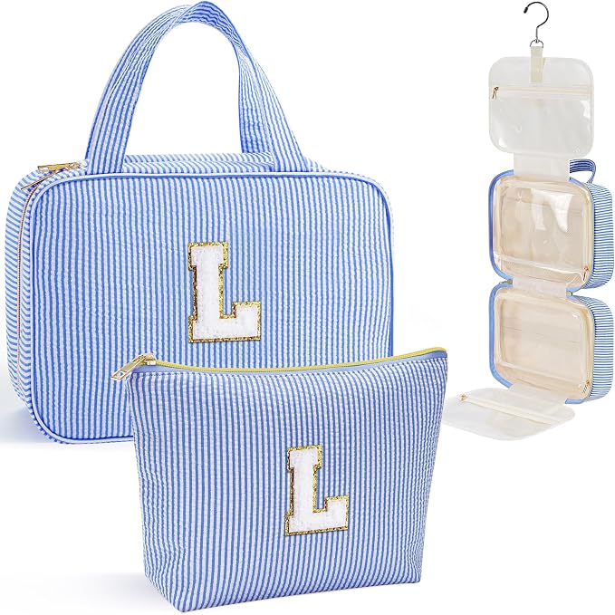 YOOLIFE Kids Toiletry Bag Initial Makeup Bag by YOOLIFE