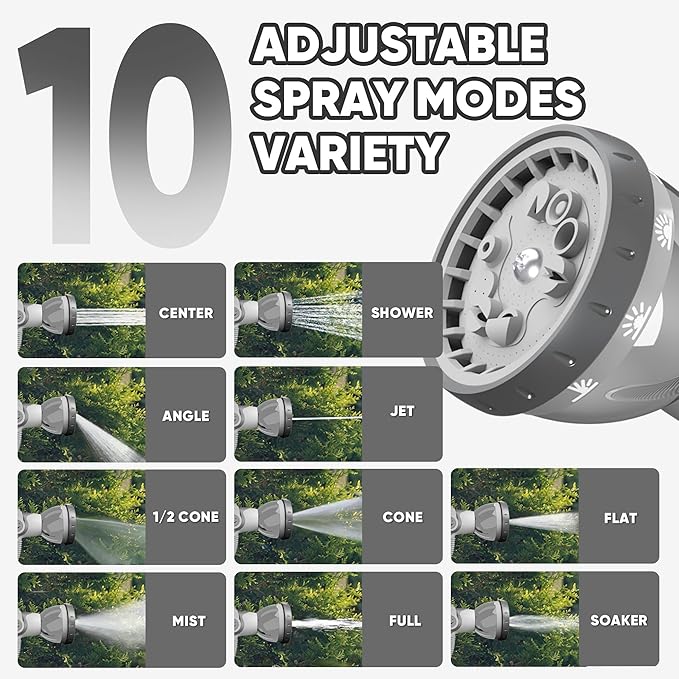 SILVEL Retractable Garden Hose Reel, 1/2 in x 110ft Wall Mount Heavy Duty - Image 3