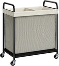 ELYKEN Laundry Hamper 2 Section, 100L Rolling Laundry Sorter by ELYKEN