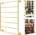 Wall Mounted Display Rack, 7-Layer Wrapping Paper Ribbon Organizer Scarves Tie by kunghei
