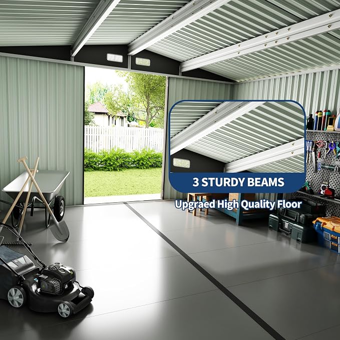 8x10 FT Metal Storage Sheds Outdoor - Image 7