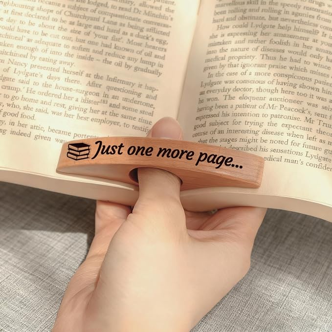Wooden Book Page Holders for Reading by JUBOPE