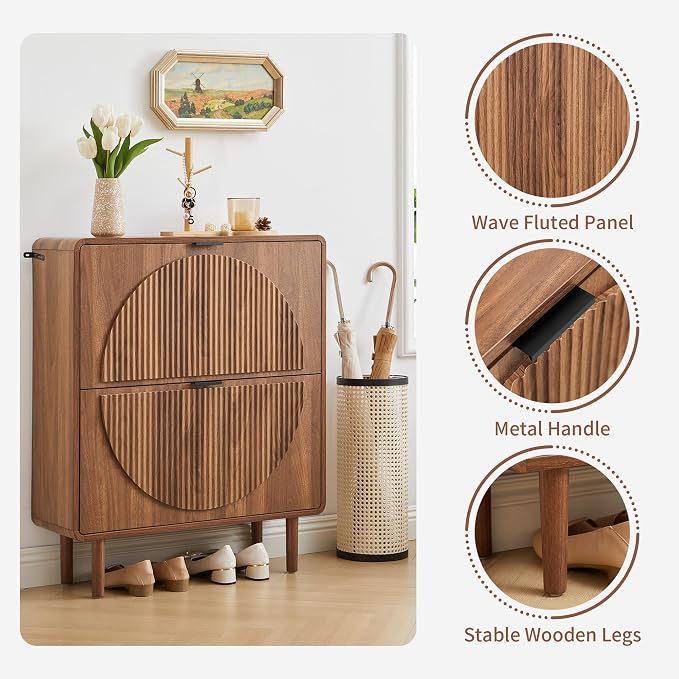Turtle&Myrtle Modern Shoe Storage Cabinet - Image 7