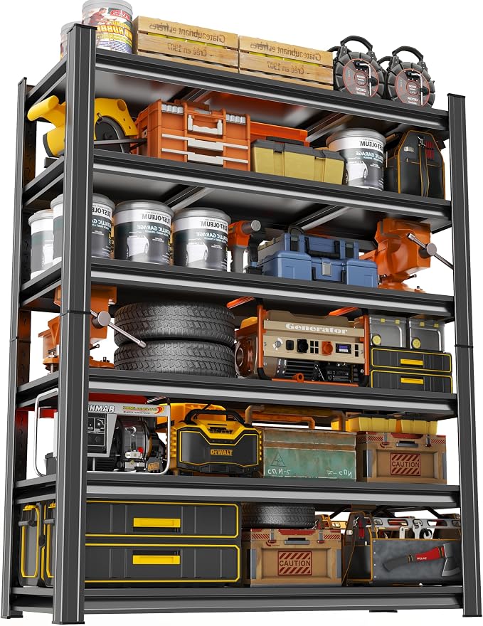 Metal Shelving, Garage Shelving Unit and Storage, Adjustable Storage Shelves by Unknown
