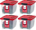 IRIS USA 19 Qt. Stackable Plastic Storage Bins by IRISUSA
