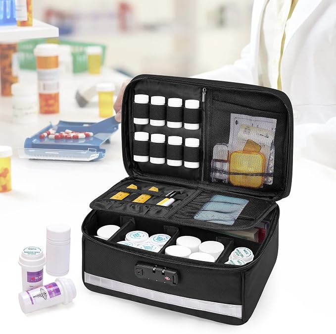 Damero Locking Pill Bottle Organizer - Image 8
