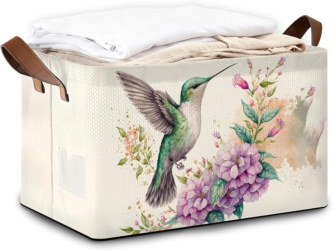 32L Large Storage Bins with Handles, Basket Organizer by Oeaskly