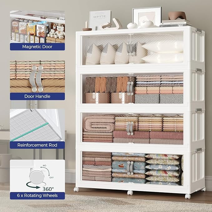 720QT Extra Large Stackable Storage Bins - Image 7