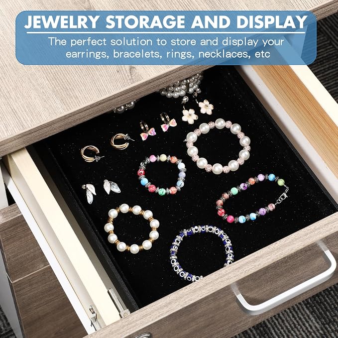 Quelay Stackable Jewelry Tray Jewelry Organizer Tray Showcase Display Empty - Image 4