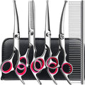 6 in1 Professional Dog Grooming Scissors Kit, Dog Shears by TINMARDA
