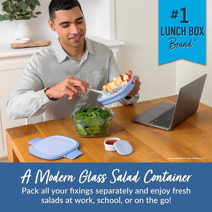Bentgo Glass All-in-One Salad Container - Image 2