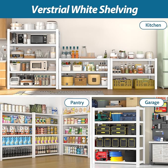PrimeZone 3 Packs 36" W x 16" D x 72" H Closet Storage Shelves - Image 9