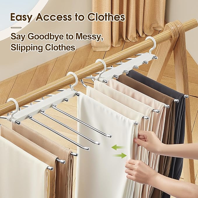 Space Saving Pants Hanger 6 Tier - Image 4