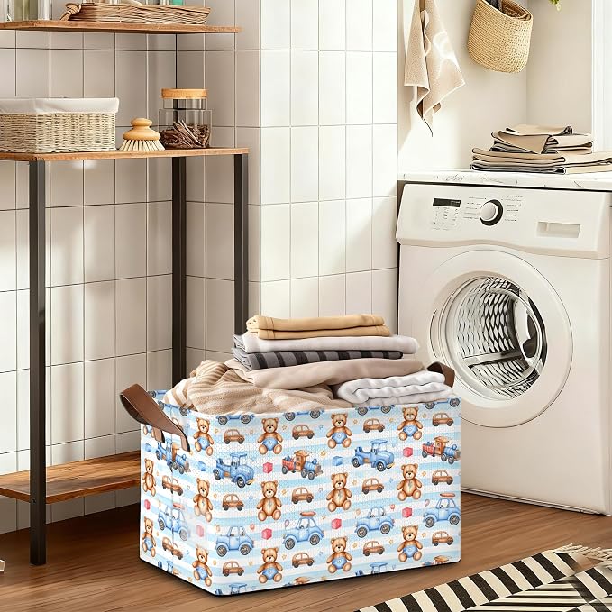 32L Large Storage Bins with Handles, Basket Organizer - Image 8