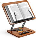 Book Stand for Reading, 360° Rotating Hands Free Book Holder, Adjustable Height by OPTIXCELL
