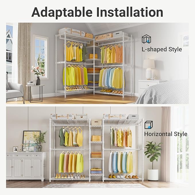 VIPEK X3 Expandable Heavy Duty Clothes Rack Adjustable from 5'2" to 8' - Image 3
