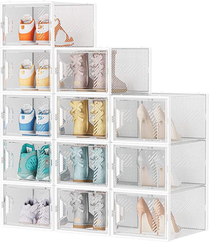 Shoe Storage, 12 Pack X-Large Shoe Organizer - Image 9