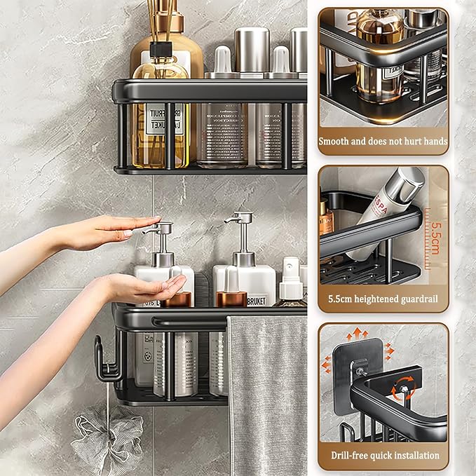 Shower Caddy Adhesive 2Pack - Image 4