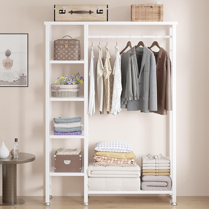 VECELO Open Garment Clothing Rack, Free-Standing Heavy Duty Storage Closet - Image 6