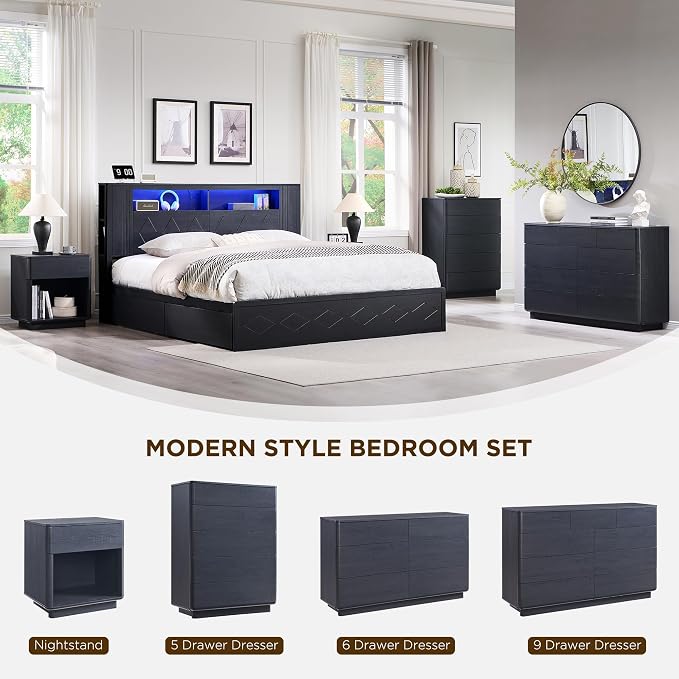 ACCOHOHO Modern 9 Drawer Dresser - Image 3