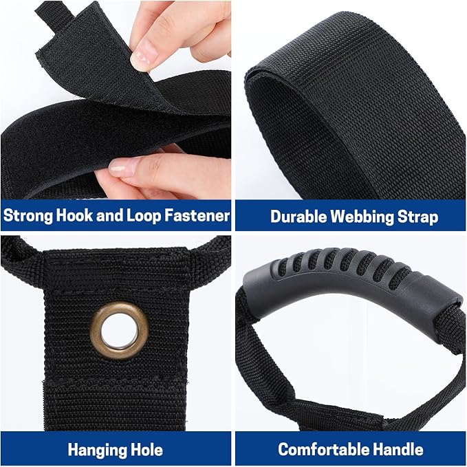 4 Pack Extension Cord Holder Organizer, 19 Inch & 24 Inch Adjustable Hook and - Image 3