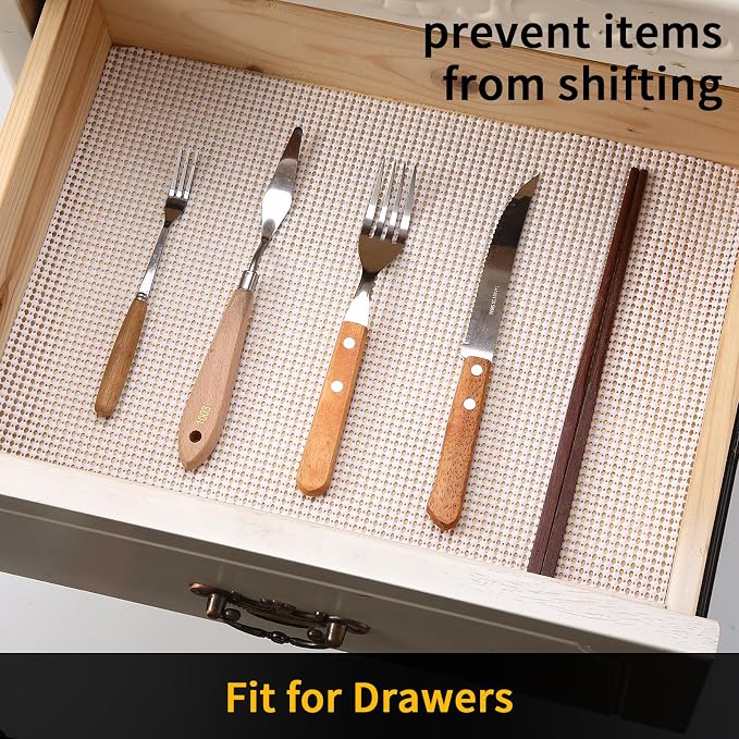 iwtmm Drawer Shelf and Cabinet Liners Non-Adhesive Extra Strong Grip - Image 3