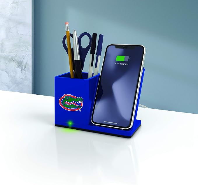SOAR NCAA Unisex Cell Phone Wireless Charging Stand and Desktop Organizer - Image 2