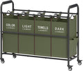 Tajsoon 4 Bag Laundry Sorter Cart, 4 Section Laundry Hamper Sorter by Tajsoon