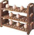 Wooden Egg Holder 3 Layer Fresh Egg Rack Holders Countertop Stackable Quail Egg by PrimRend
