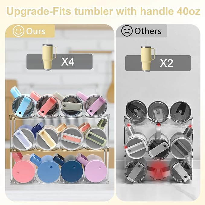 Stackable Water Bottle Organizer & Holder - Image 6