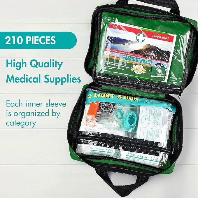 General Medi 210 Piece First Aid Kit- Emergency Kit - Image 4