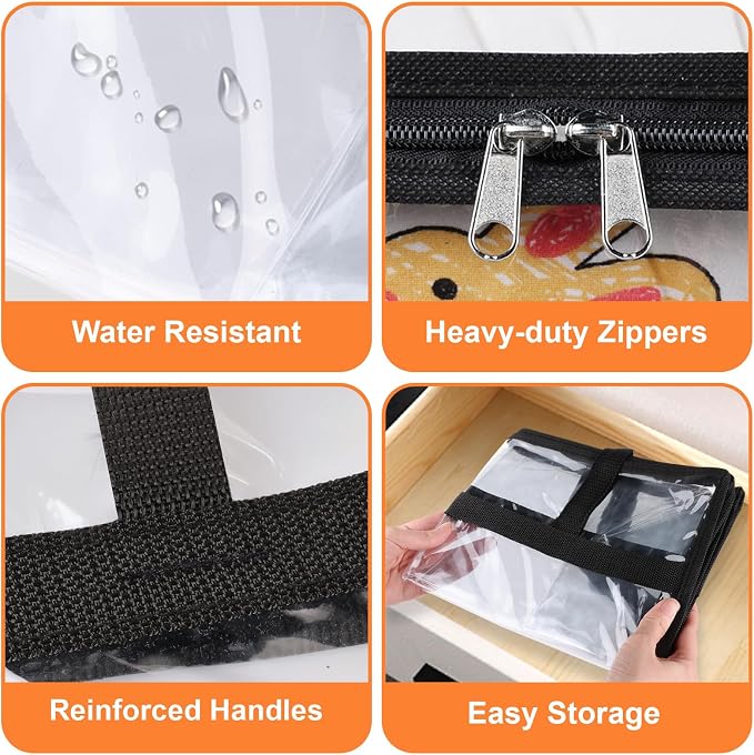 Clear Clothes Storage Bags, 8 Pack Closet Organizers and Under Bed Storage - Image 6