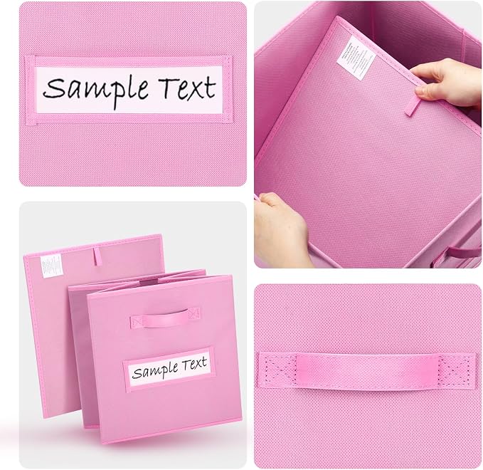 artsdi 13x13 storage cube bins Foldable Fabric storage cubes - Image 3