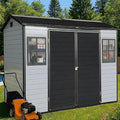 8x4ft Resin Outdoor Storage Shed by Zolyndo
