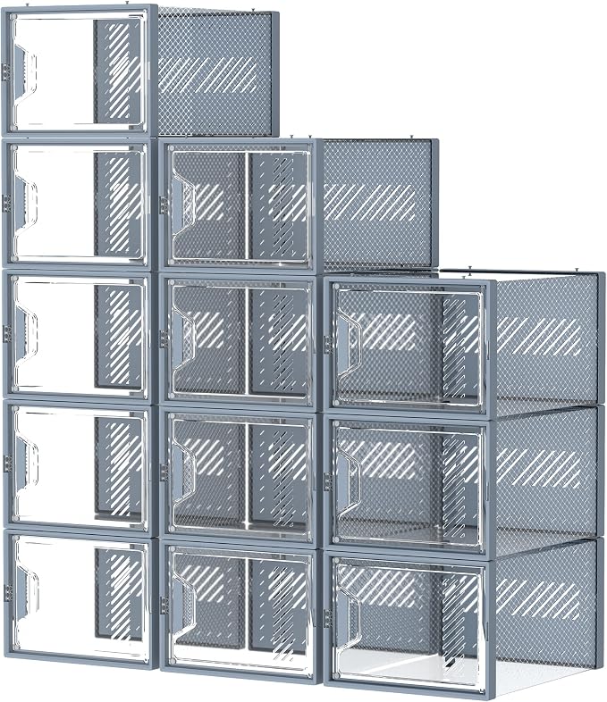 Shoe Storage, 12 Pack X-Large Shoe Organizer - Image 9