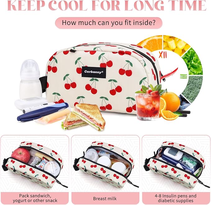 Cerbonny Small Cooler Bag Freezable Lunch Bag - Image 4
