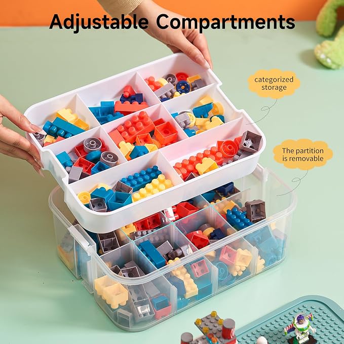 Organizers Storage Box for lego: Plastic Stackable Storage Case - Image 3