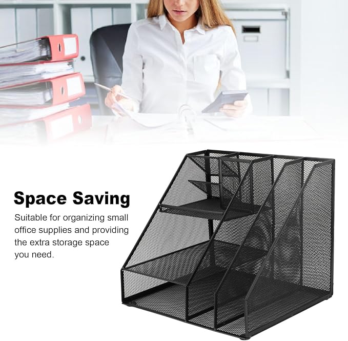 Metal Mesh Desk Organizer - Image 2