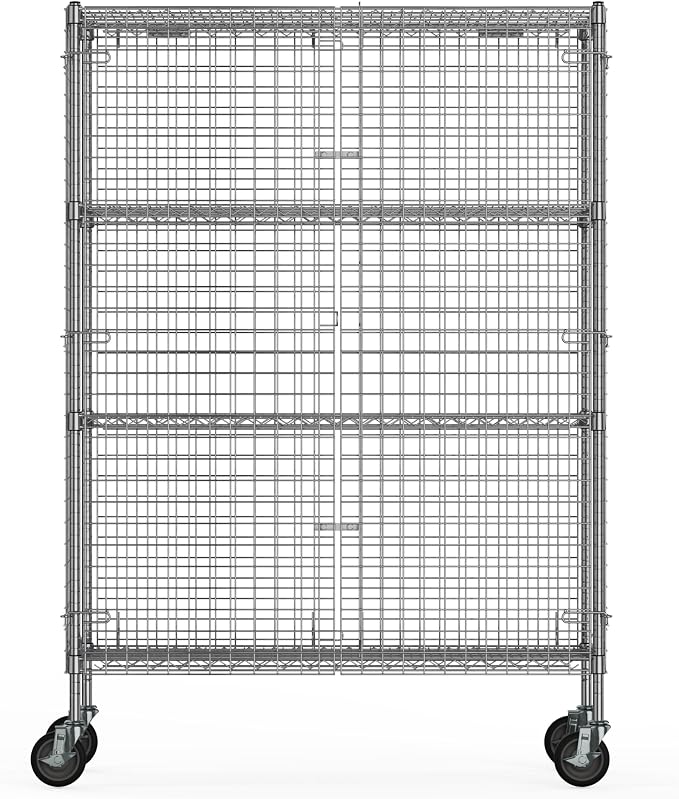 18" W x 60" L x 69" H Heavy Duty Utility Commercial Grade Metal Storage NSF - Image 3