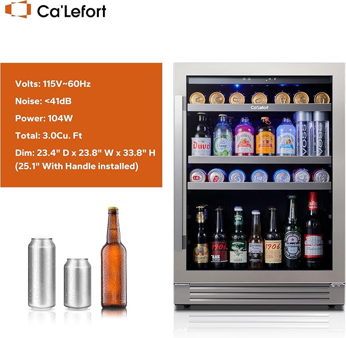 Ca'Lefort 24 Inch Beverage Refrigerator - Image 8