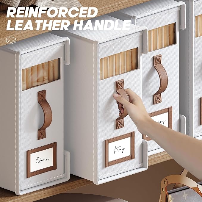8 Pack Bed Sheet Organizers And Storage - Image 3
