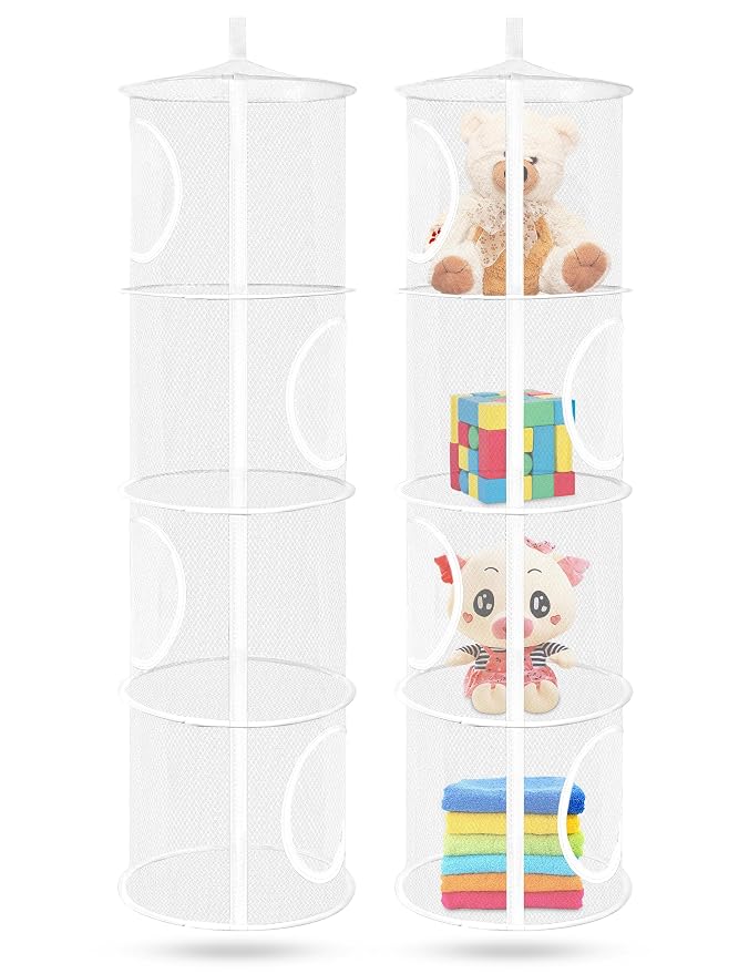 Libeder Mesh Hanging Storage Space Saver Bags Organizer, Foldable Storage by Libeder